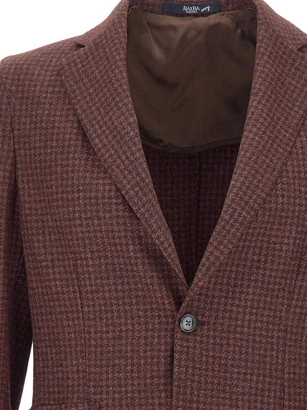 Barba Easy J Mono houndstooth blazer Rood