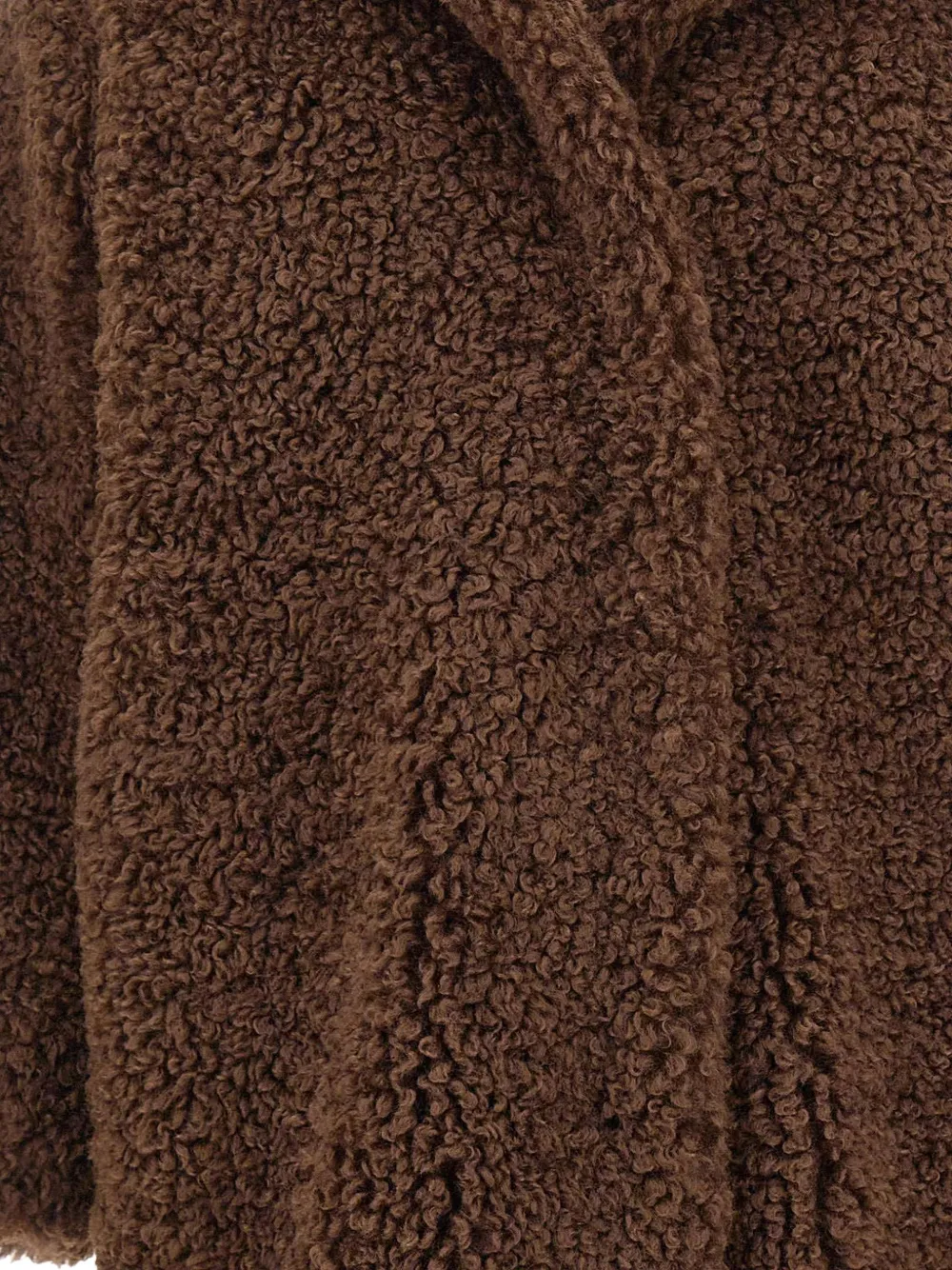 RRD Mantel met imitatiebont Bruin