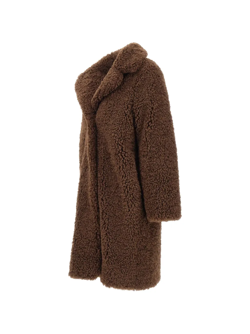 RRD Mantel met imitatiebont Bruin