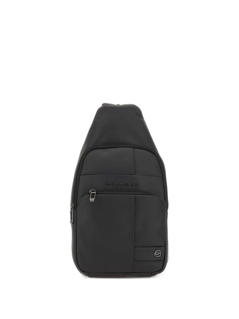 PIQUADRO rubberised logo-plaque backpack - Schwarz