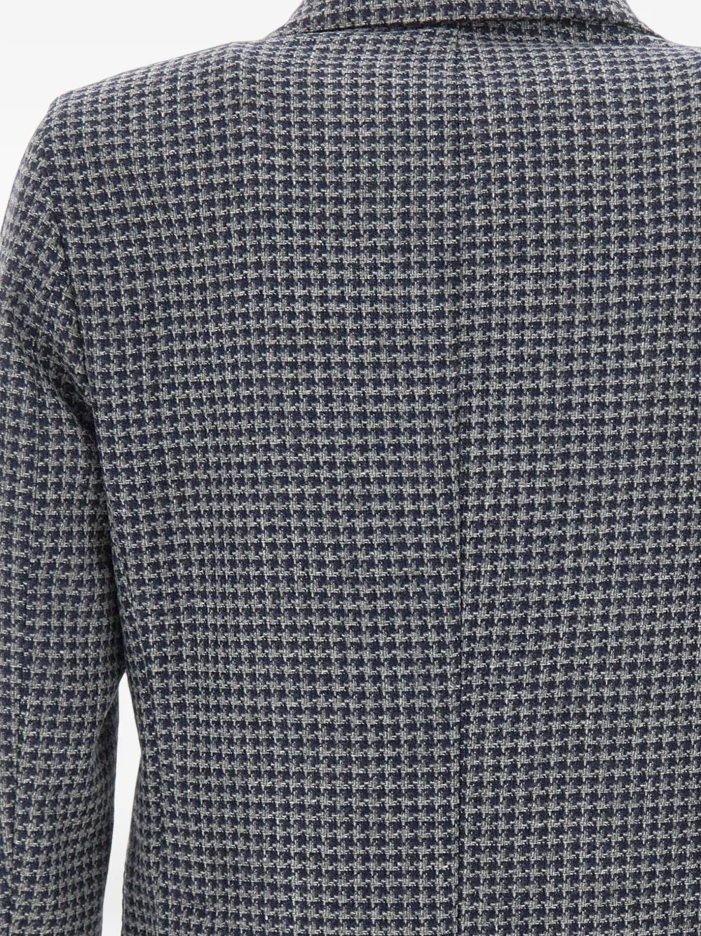 Barba Easy J Mono houndstooth blazer Blauw