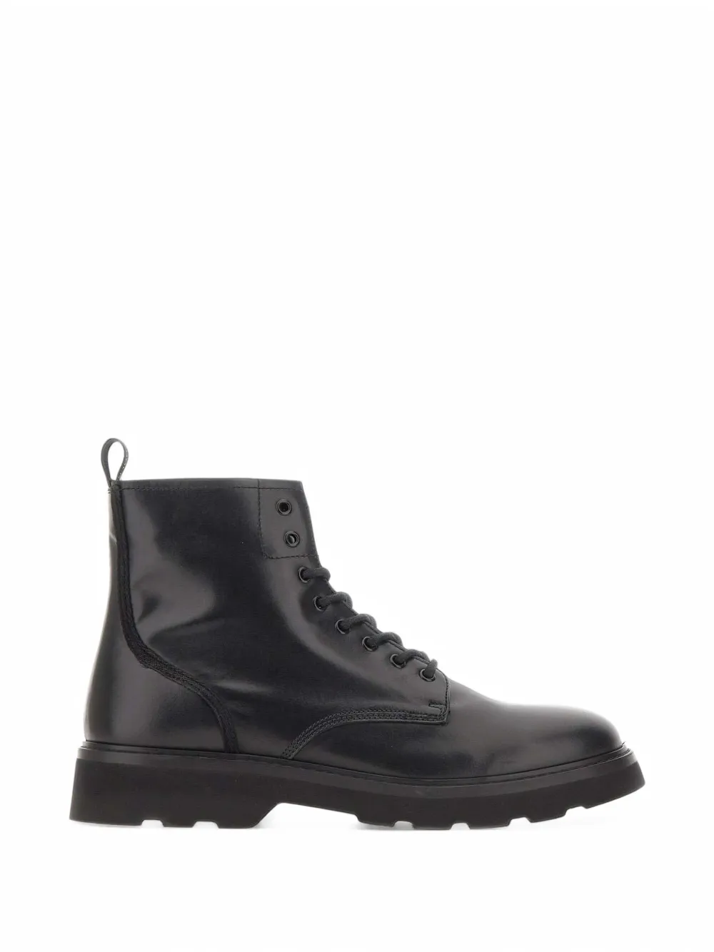 Woolrich lace-up leather boots - Schwarz