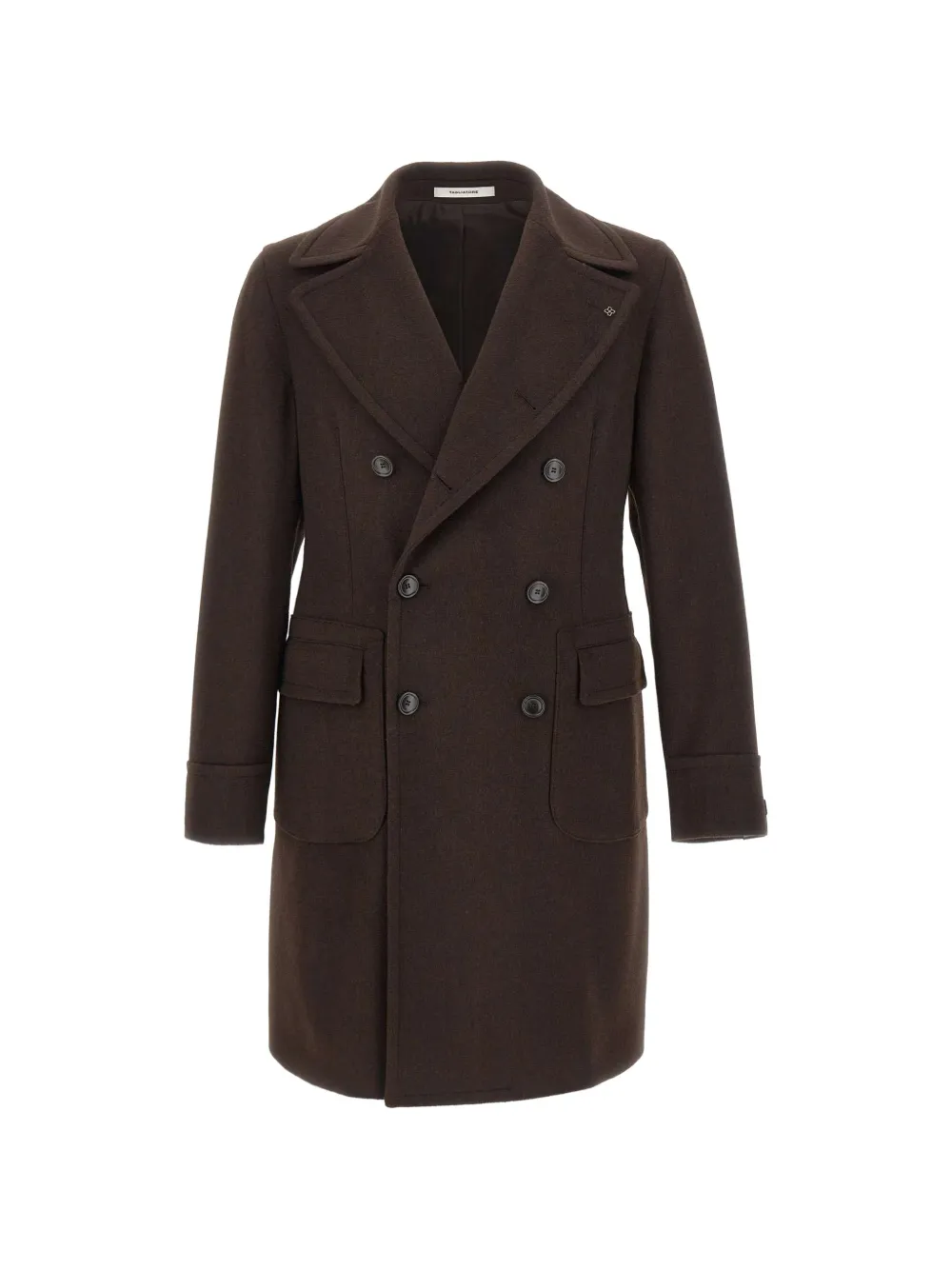 Tagliatore double-breasted felted coat Bruin
