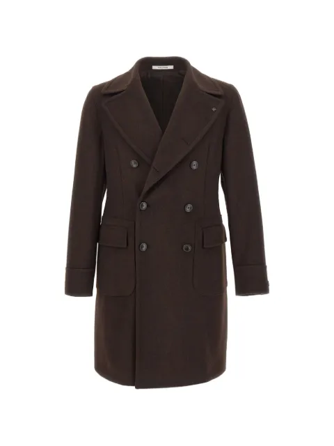 Tagliatore double-breasted felted coat