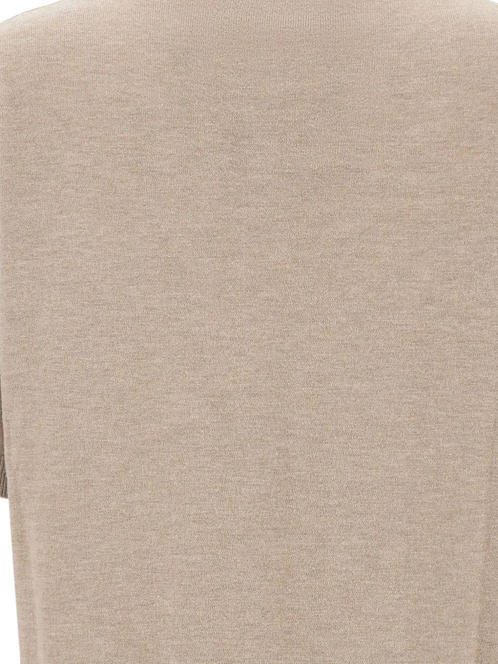 'S Max Mara short-sleeve chest-pocket sweater Beige