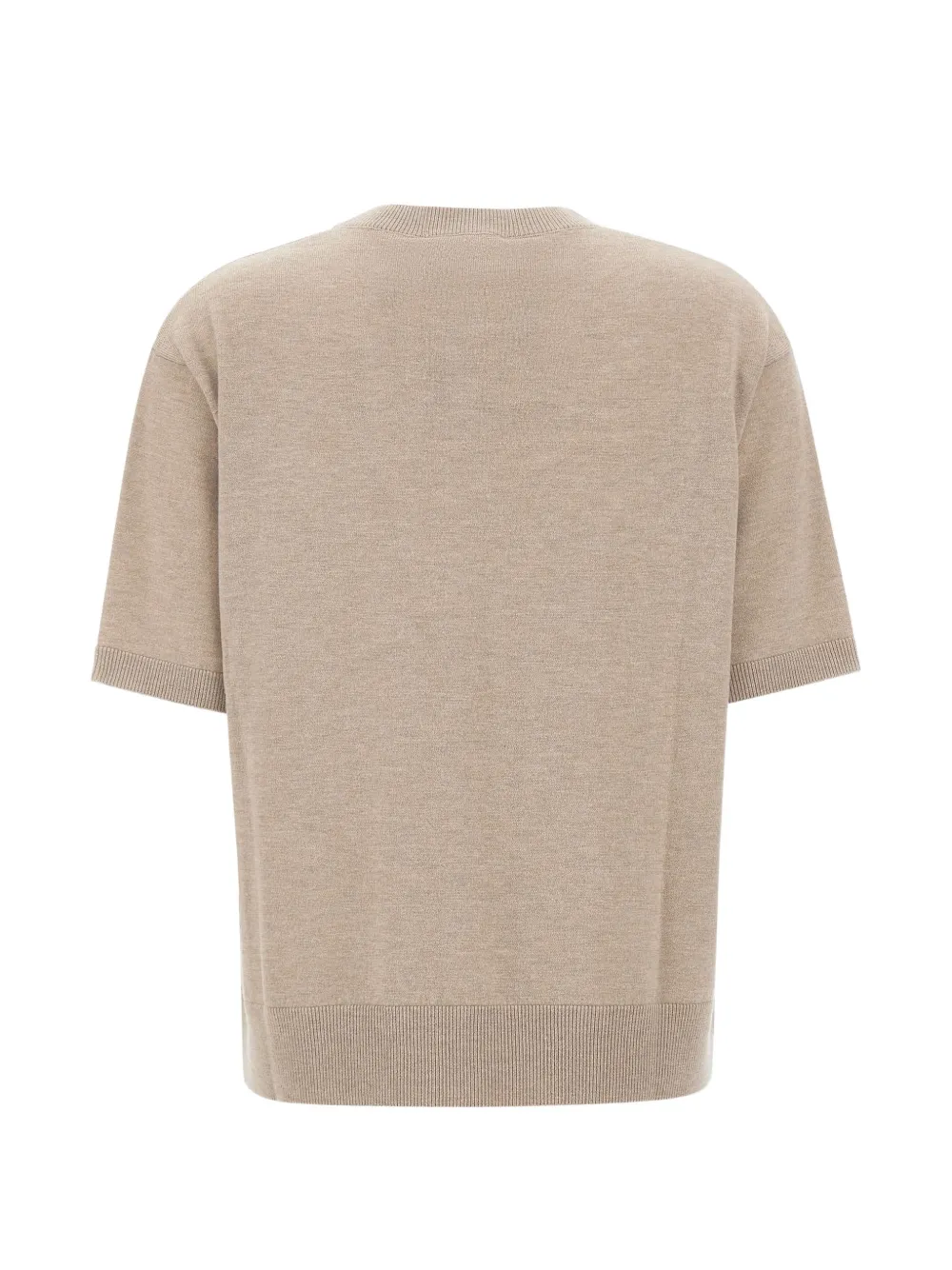 'S Max Mara short-sleeve chest-pocket sweater Beige