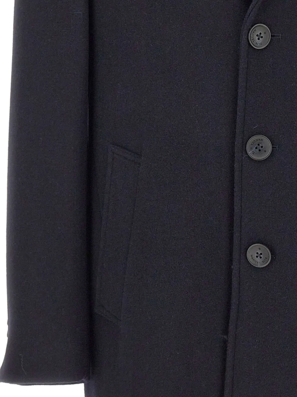 Manuel Ritz single-breasted coat Blauw