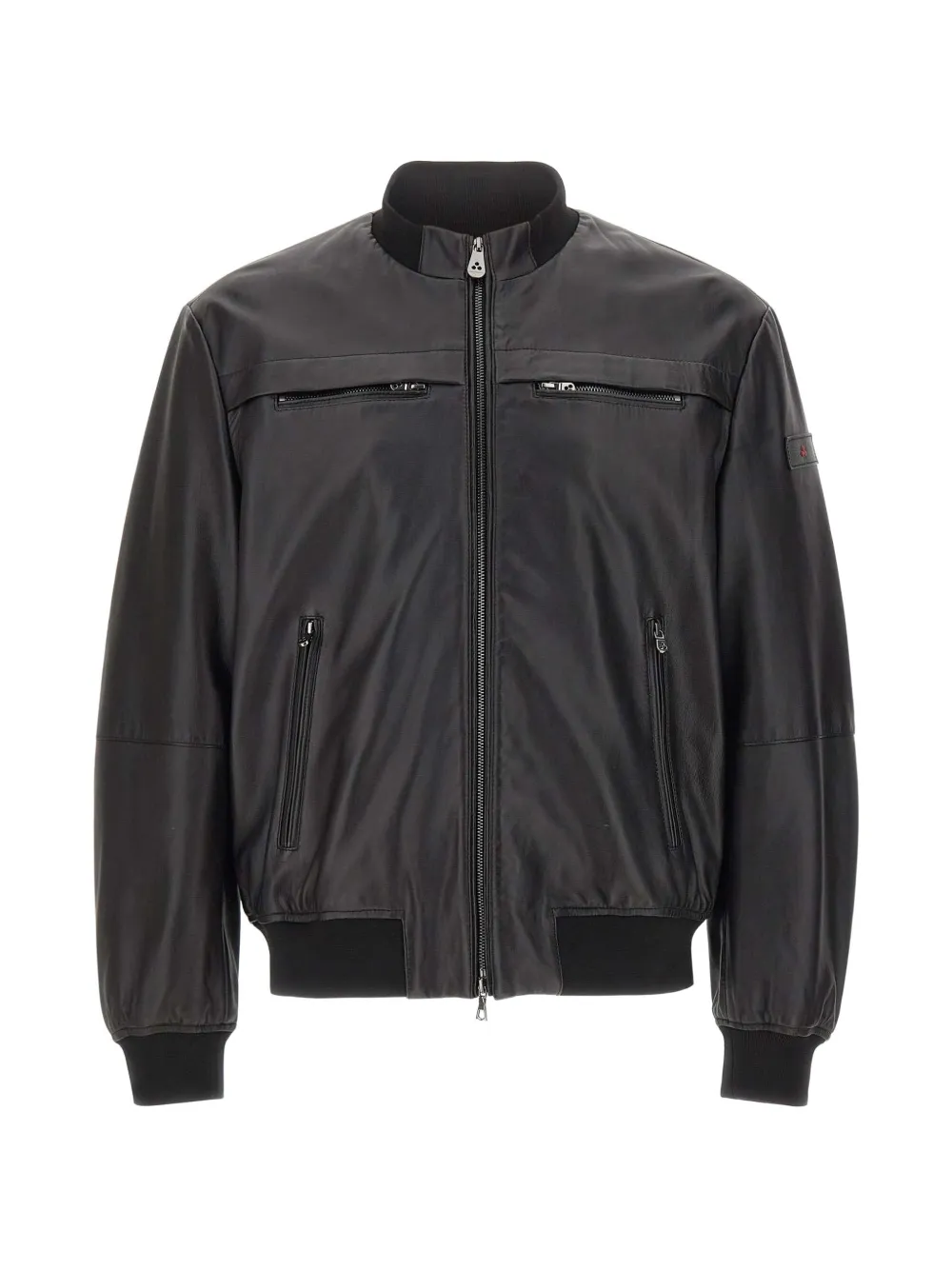 Peuterey nappa-leather biker jacket - Schwarz