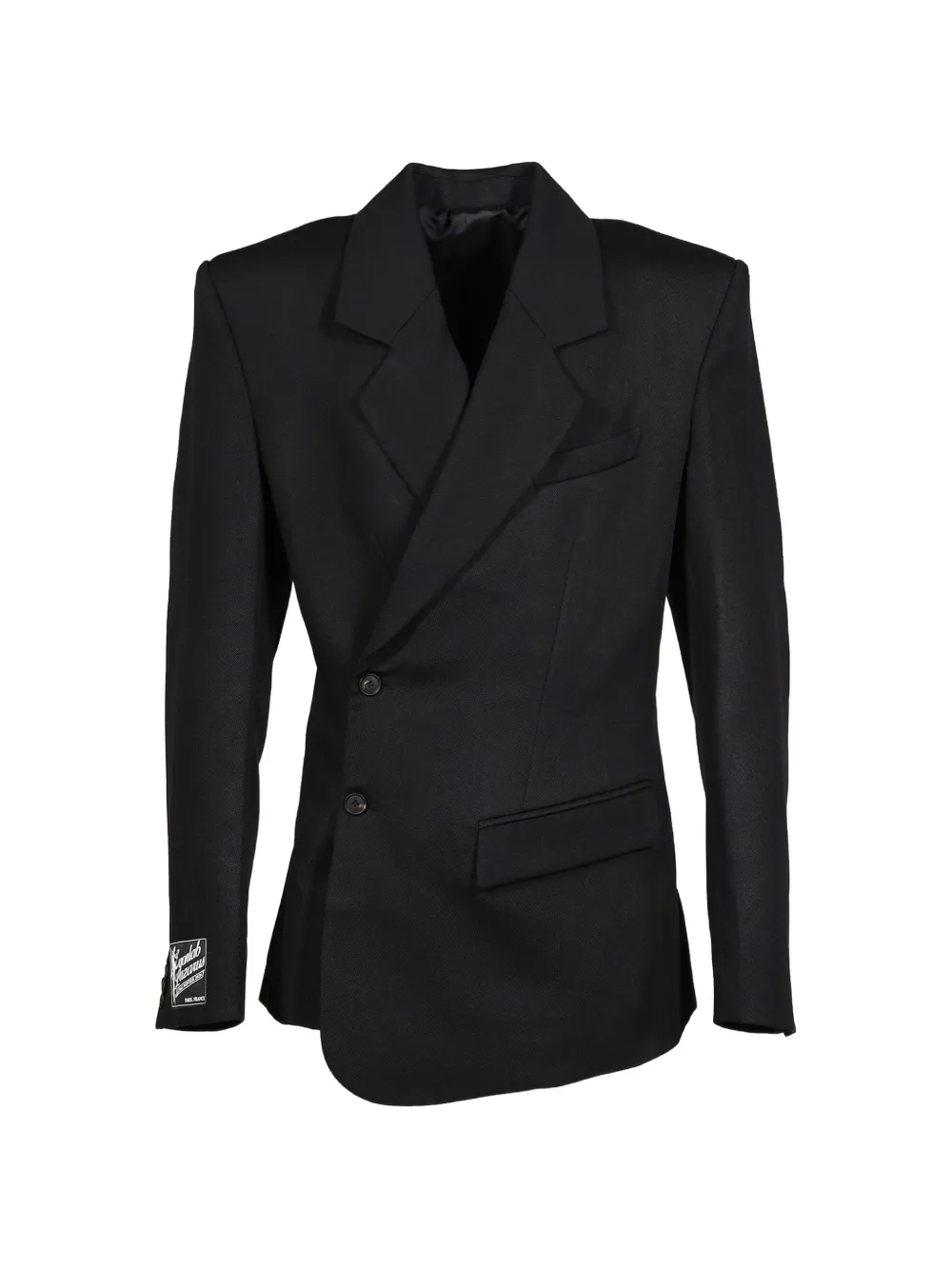 EGONlab. asymmetric double-breasted blazer - Schwarz
