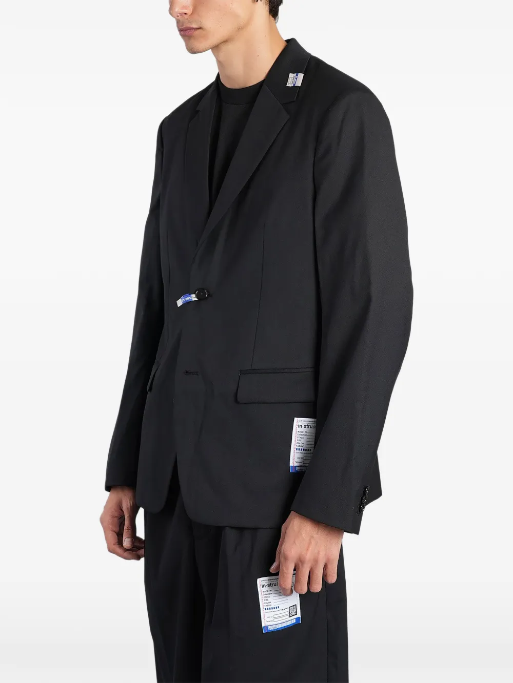 Maison MIHARA YASUHIRO washable tailored jacket Zwart