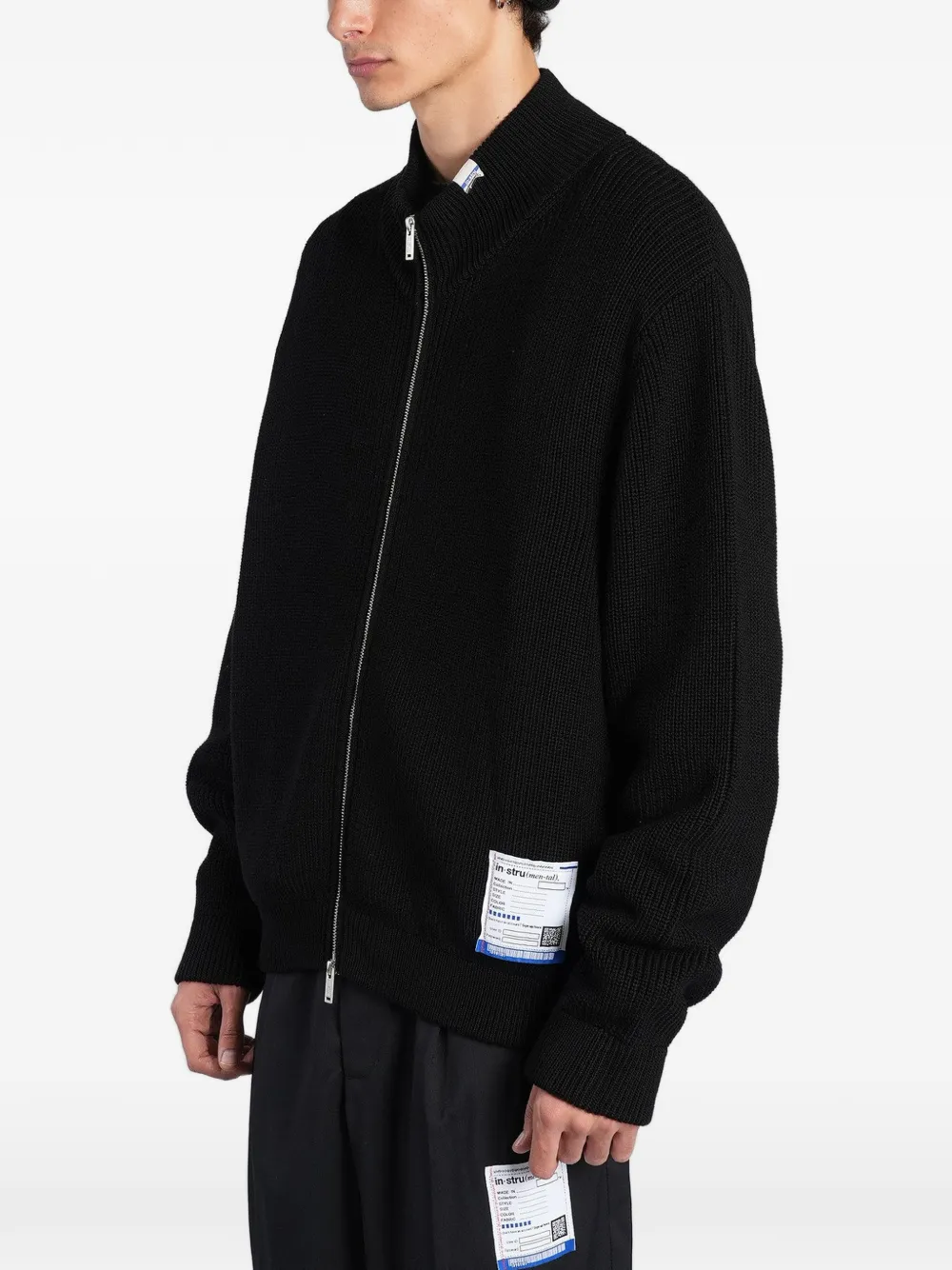 Maison MIHARA YASUHIRO cotton drivers knit Zwart