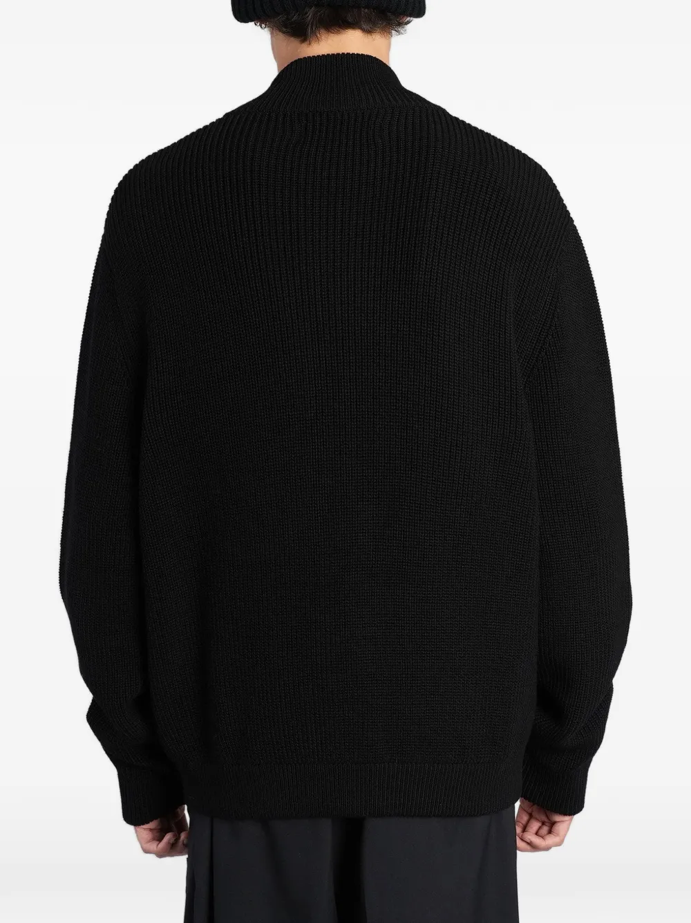 Maison MIHARA YASUHIRO cotton drivers knit Zwart