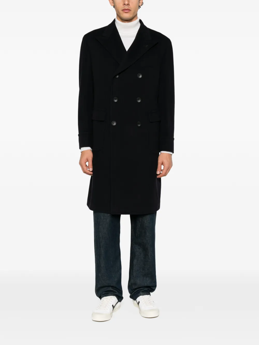 Tagliatore double-breasted coat Zwart