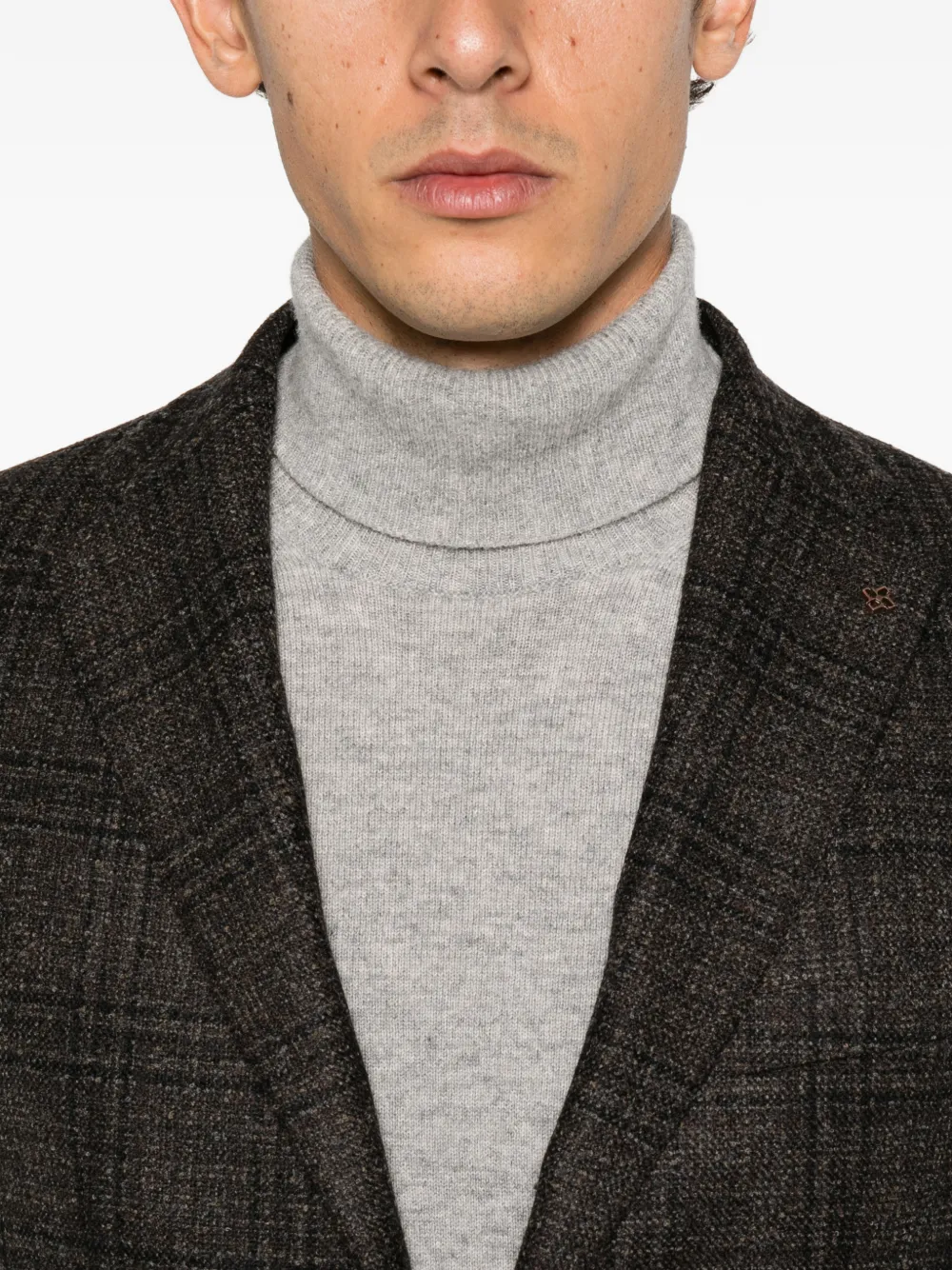 Tagliatore Geruite blazer Bruin