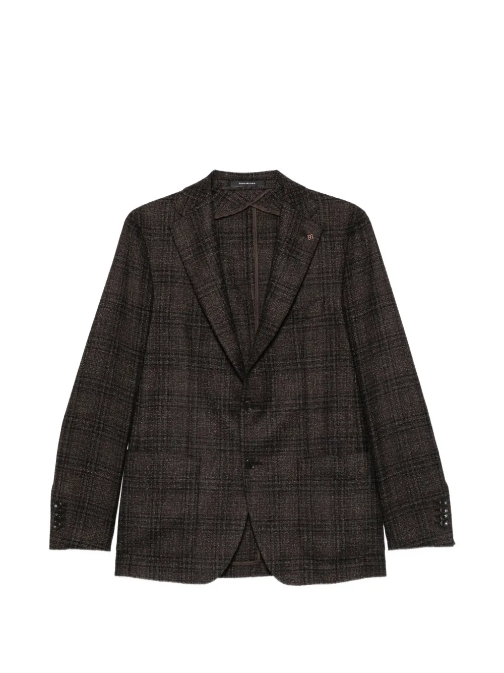 Tagliatore checked single-breasted blazer - Brown