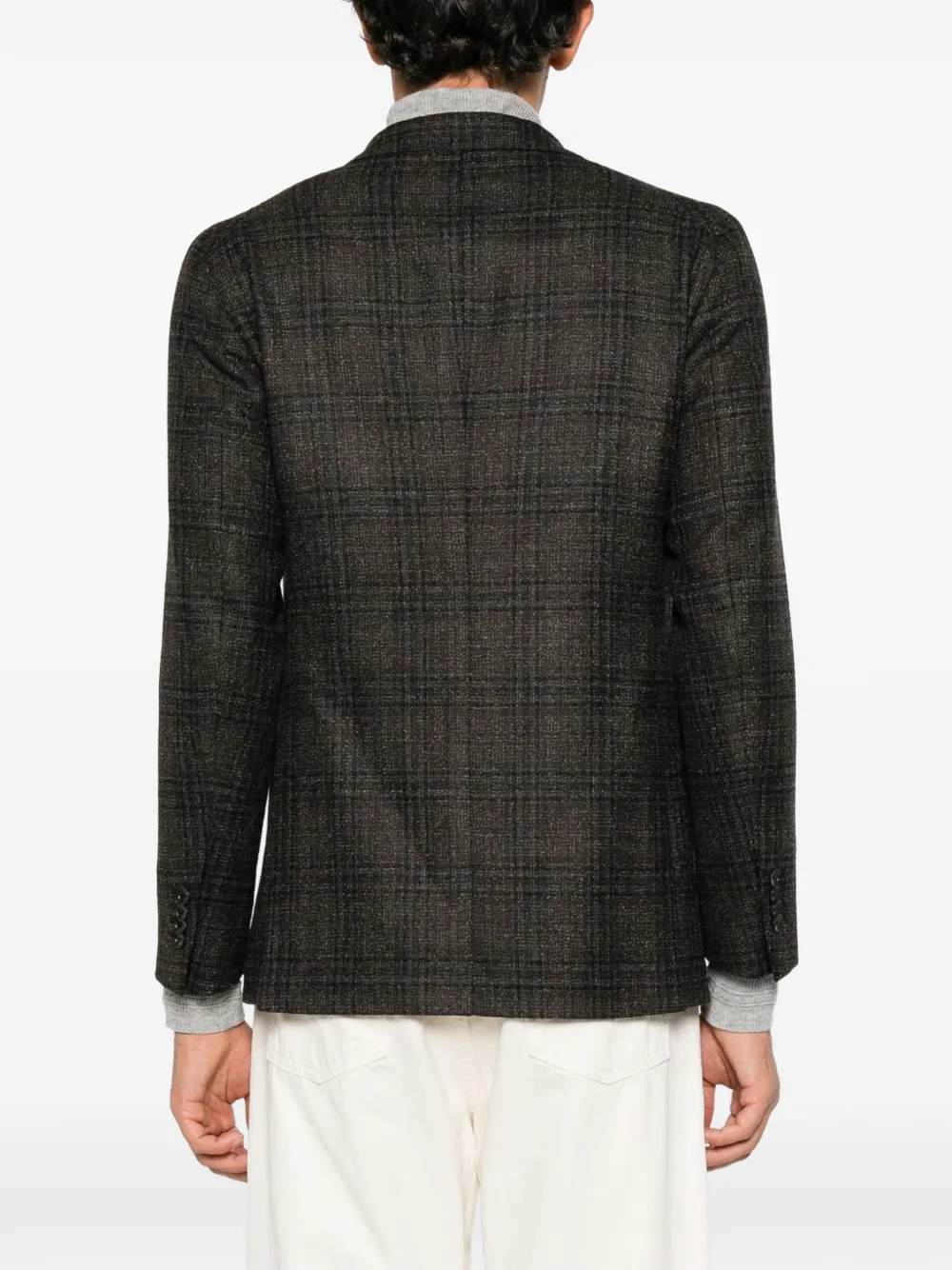 Tagliatore Geruite blazer Bruin