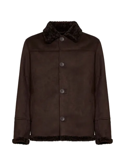 Herno faux-shearling trim jacket