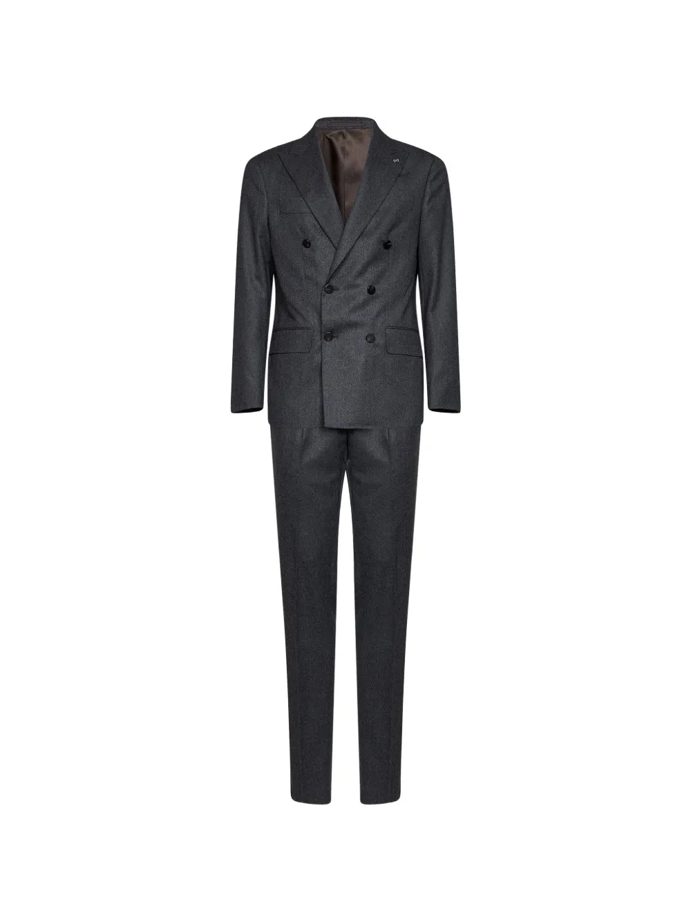 D4.0 double-breasted peak-lapel suit - Grau