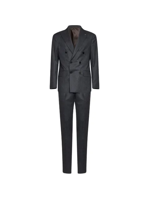 D4.0 double-breasted peak-lapel suit