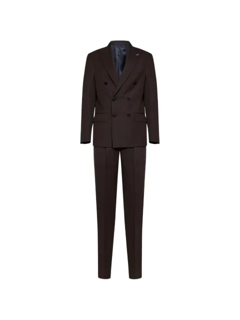 D4.0 double-breasted wool suit