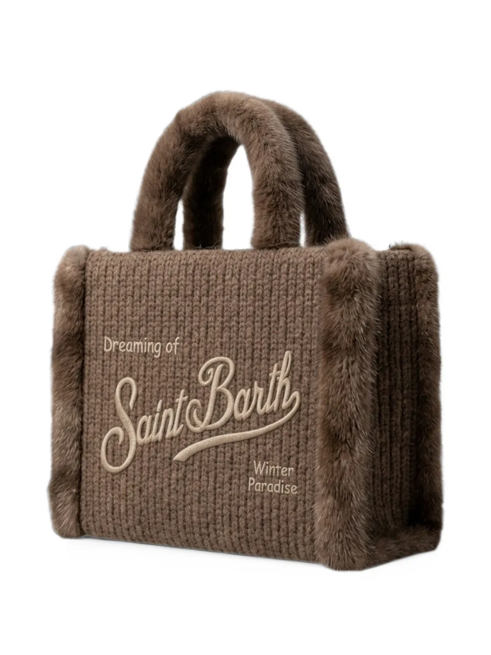 MC2 Saint Barth Colette ribbed-knit tote bag Bruin