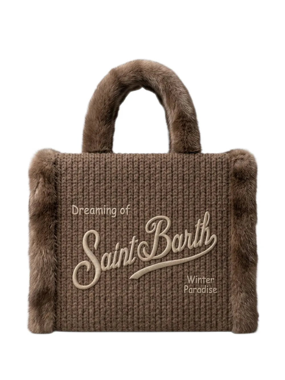 MC2 Saint Barth Colette ribbed-knit tote bag Bruin