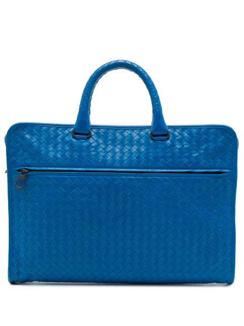 Bottega Veneta Pre-Owned maletín de piel de napa en Intrecciato 2012-2026