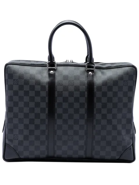Louis Vuitton Pre-Owned 2016 Damier Graphite Porte Documents Voyage PM business bag