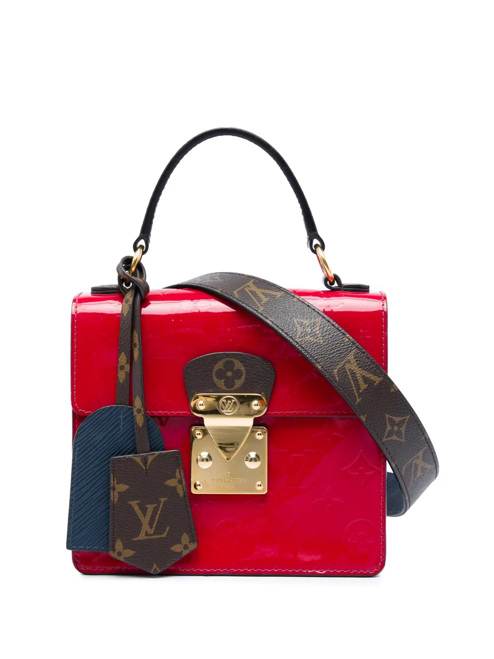 Louis Vuitton Pre-Owned 2020 Monogram Vernis Spring Street satchel - Rosso