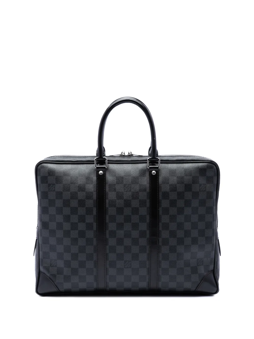 Louis Vuitton Pre-Owned 2015 Damier Graphite Porte Documents Voyage PM business bag - Nero