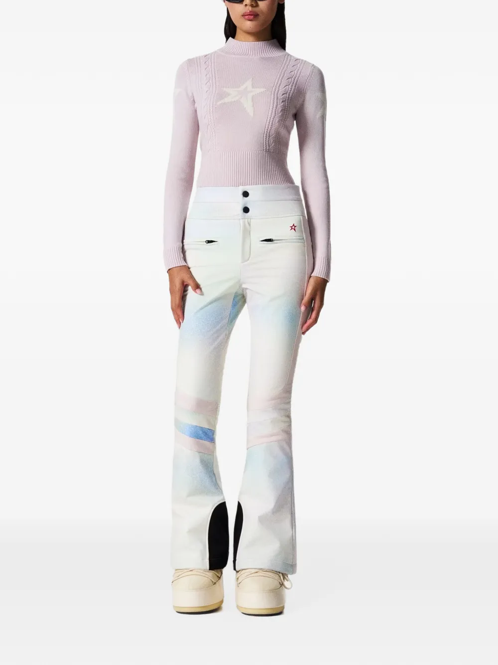 Perfect Moment high-waist Aurora flare ski pant Wit