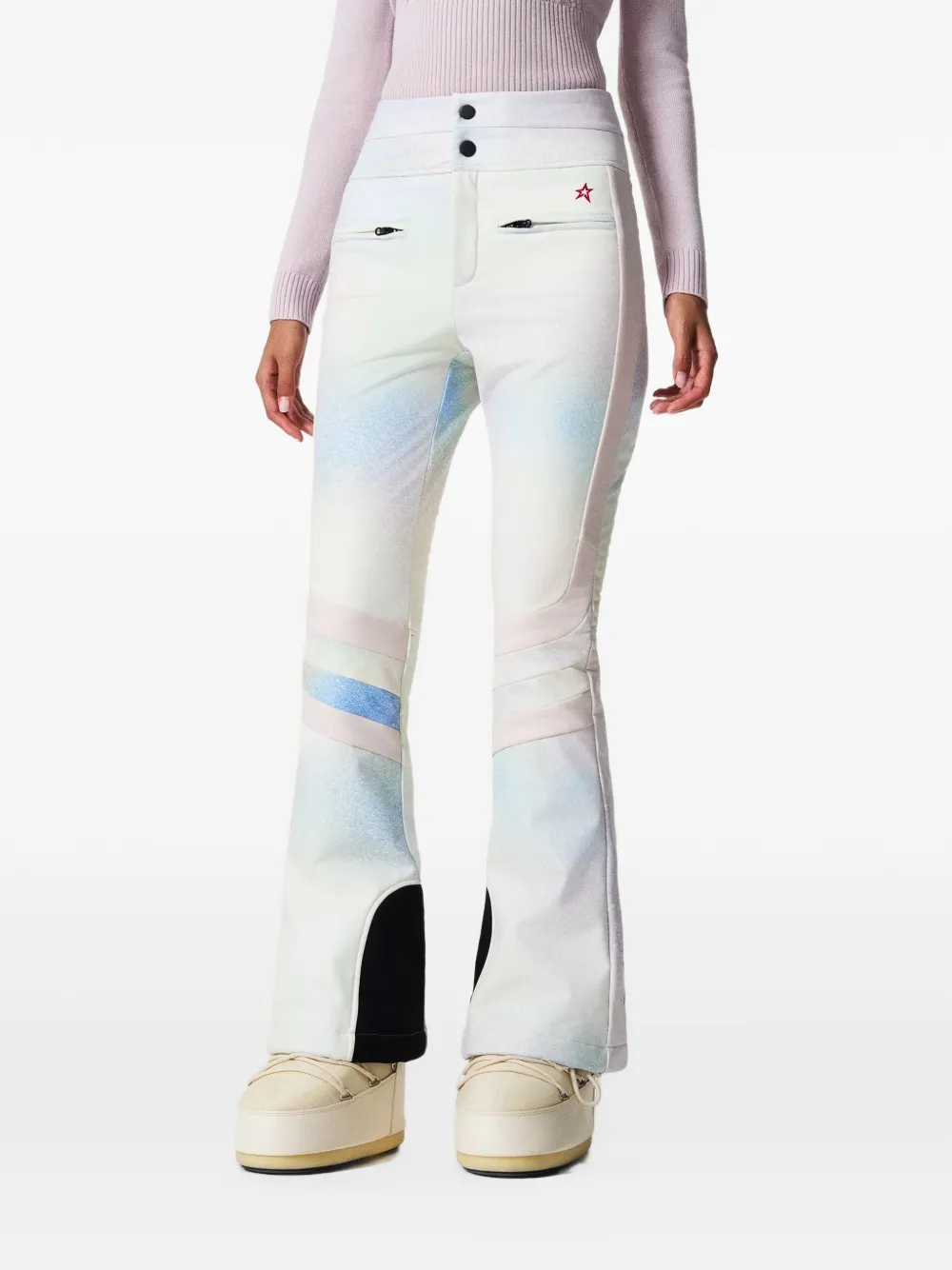 Perfect Moment high-waist Aurora flare ski pant Wit