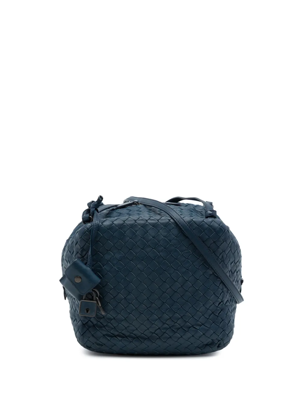 Bottega Veneta Pre-Owned 2010 Nappa Intrecciato Cube crossbody bag - Blu