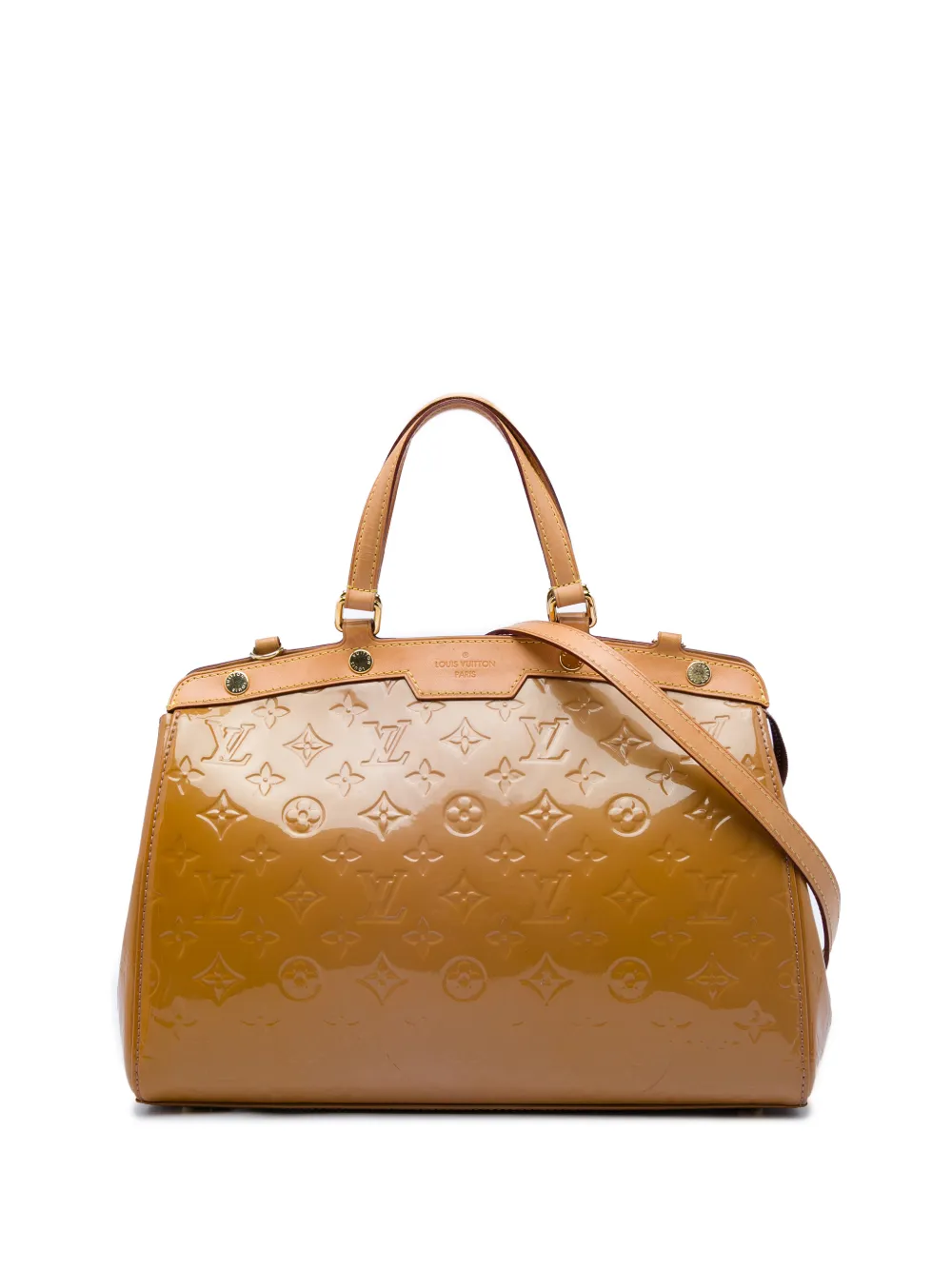Louis Vuitton Pre-Owned 2013 Monogram Vernis Brea MM satchel - Marrone