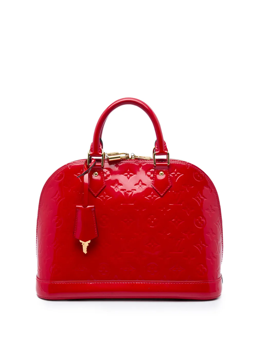 Louis Vuitton Pre-Owned 2014 Monogram Vernis Alma PM handbag - Rosso