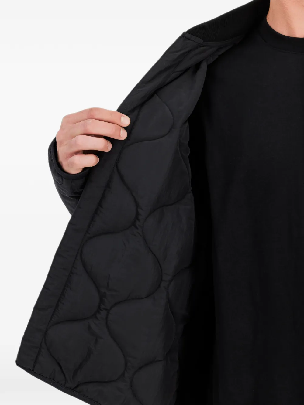 Alpha Industries CWU-9 P quilted jacket Zwart