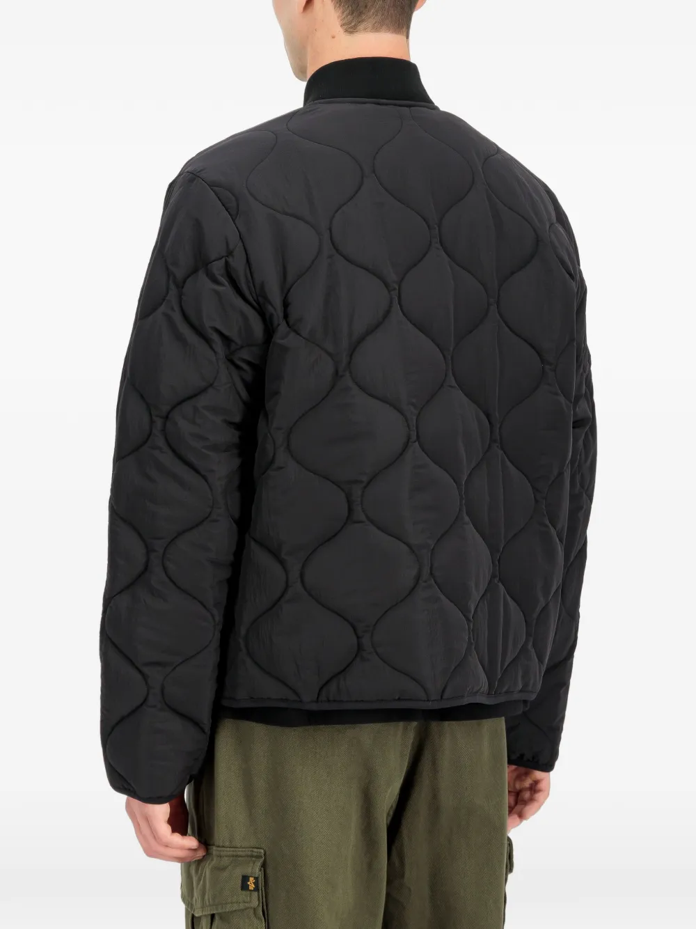 Alpha Industries CWU-9 P quilted jacket Zwart