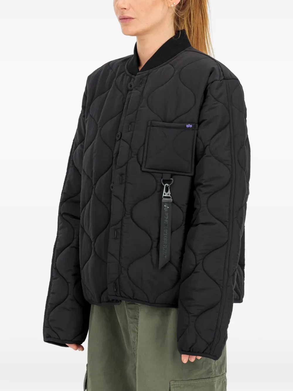 Alpha Industries CWU-9 P quilted jacket Zwart