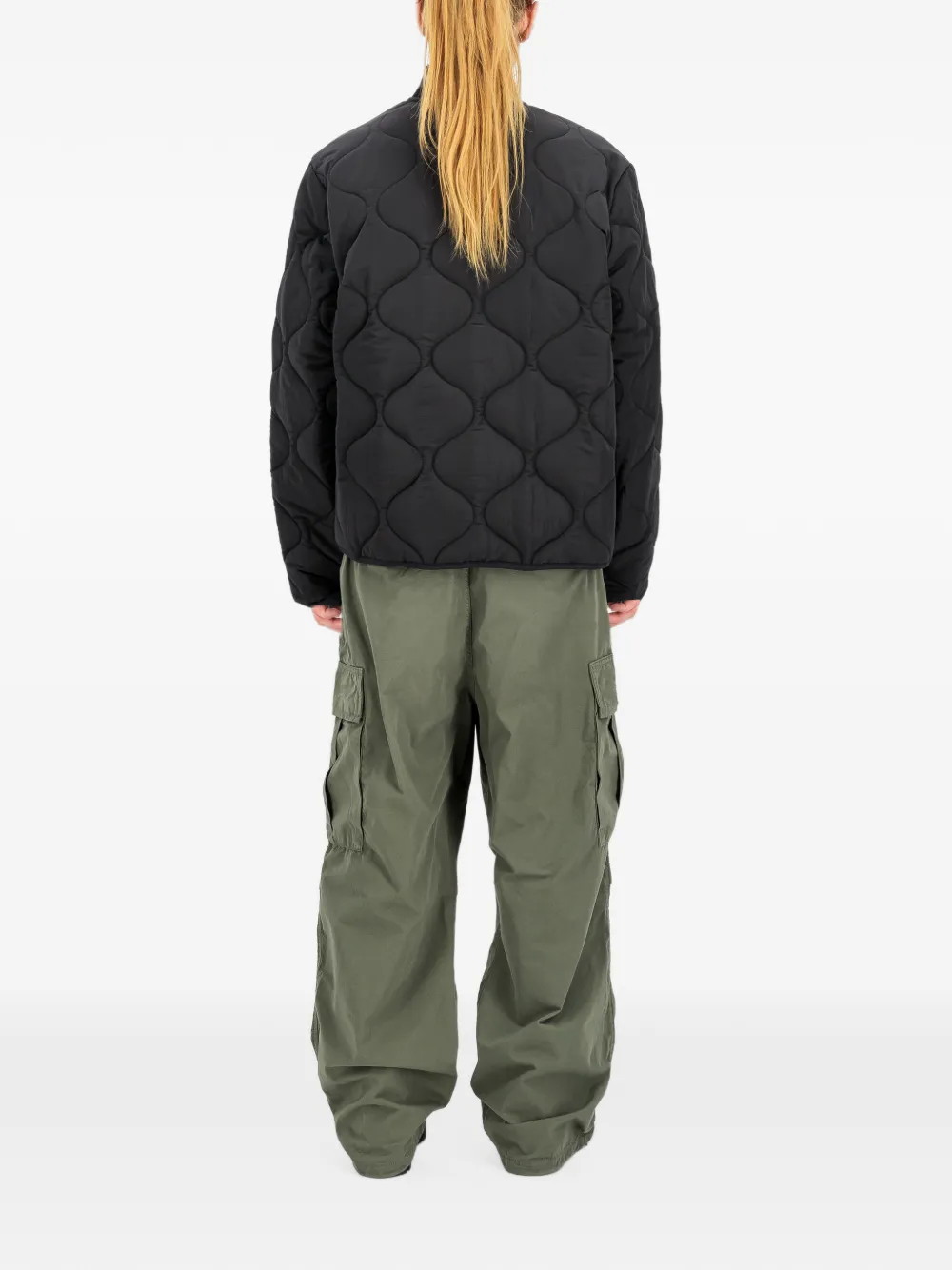Alpha Industries CWU-9 P quilted jacket Zwart