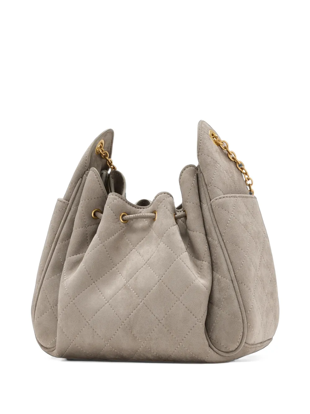 JW Pei Rowan quilted chain bucket bag - Grigio
