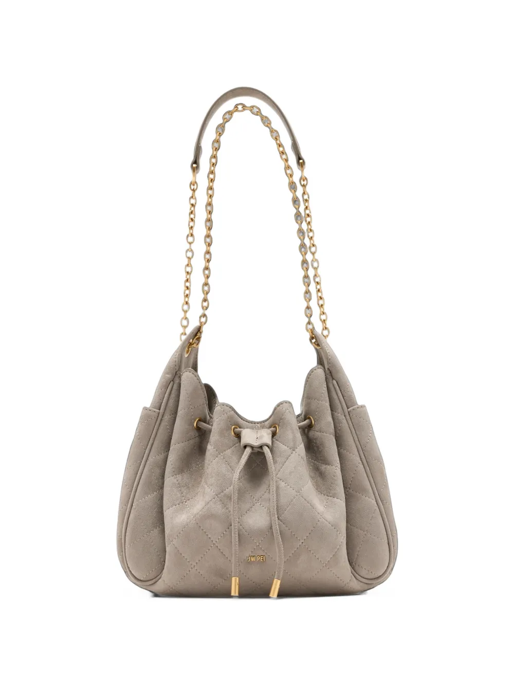 JW Pei Rowan quilted chain bucket bag - Grigio