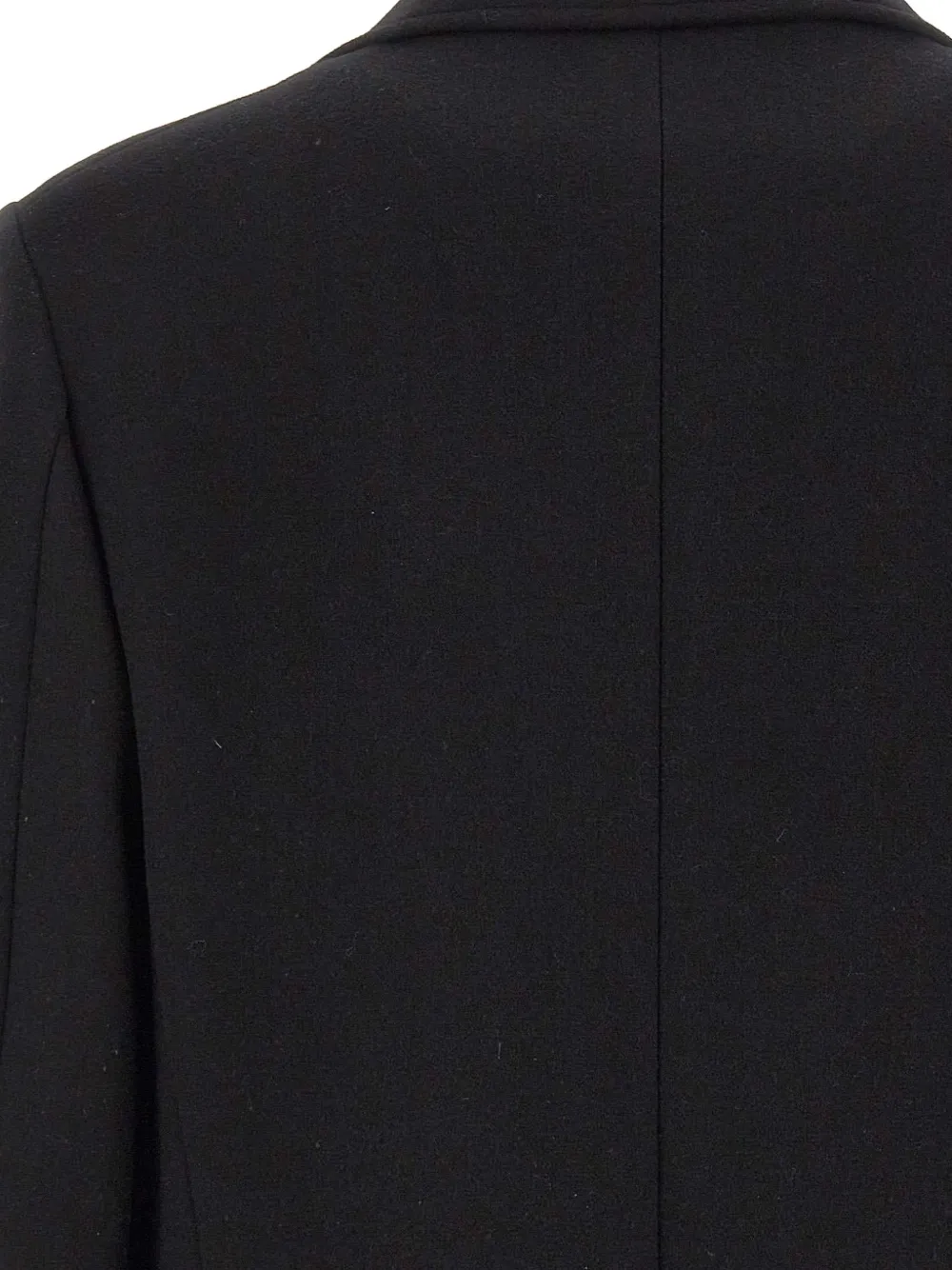 Manuel Ritz single-breasted coat Zwart