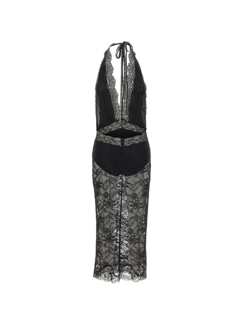 THE ANDAMANE Floria midi dress Zwart