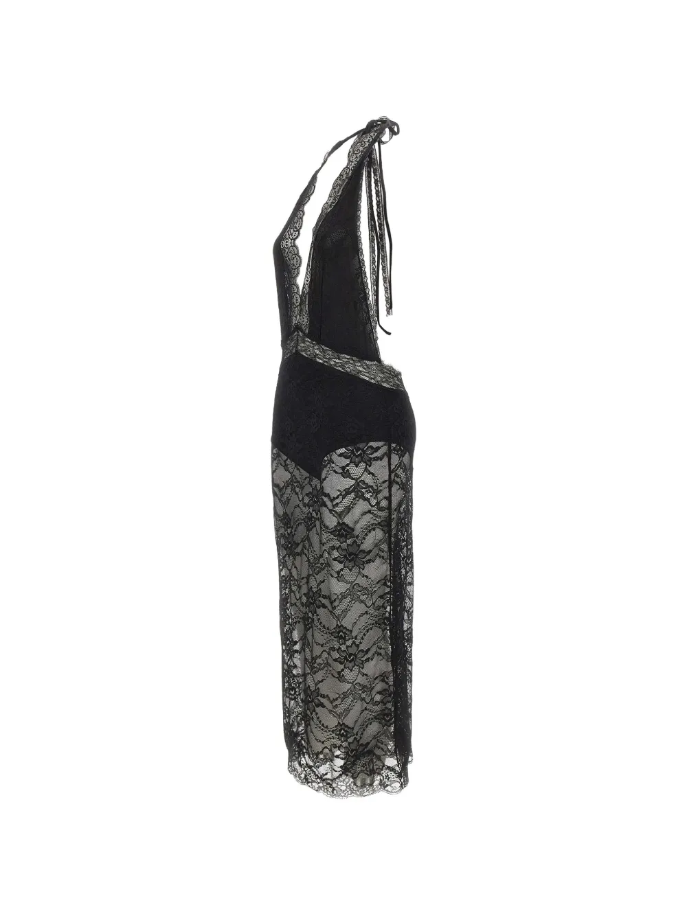 THE ANDAMANE Floria midi dress Zwart