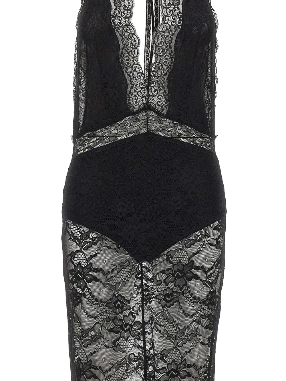 THE ANDAMANE Floria midi dress Zwart