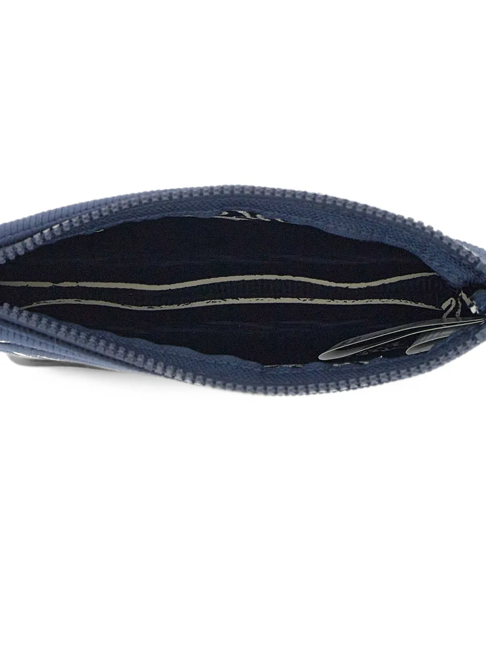 MC2 Saint Barth logo-embroidered corduroy clutch bag Blauw