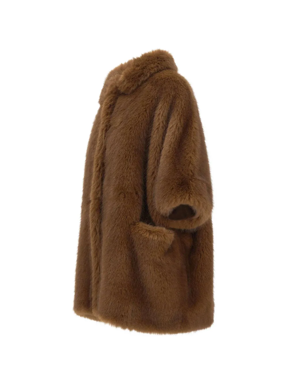 Bb Couture Farrah Faux-fur Coat In Brown