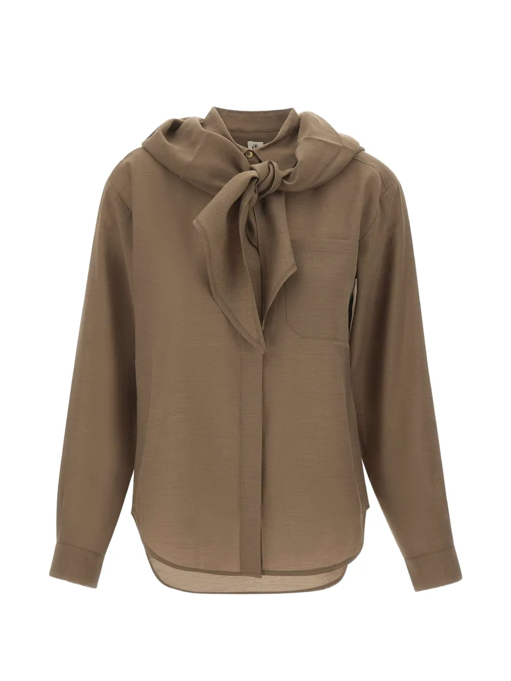 The Garment Eleanor scarf-detail shirt - Braun
