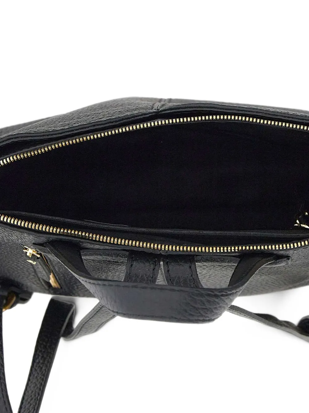GIANNI CHIARINI large Sandra grained leather backpack Zwart