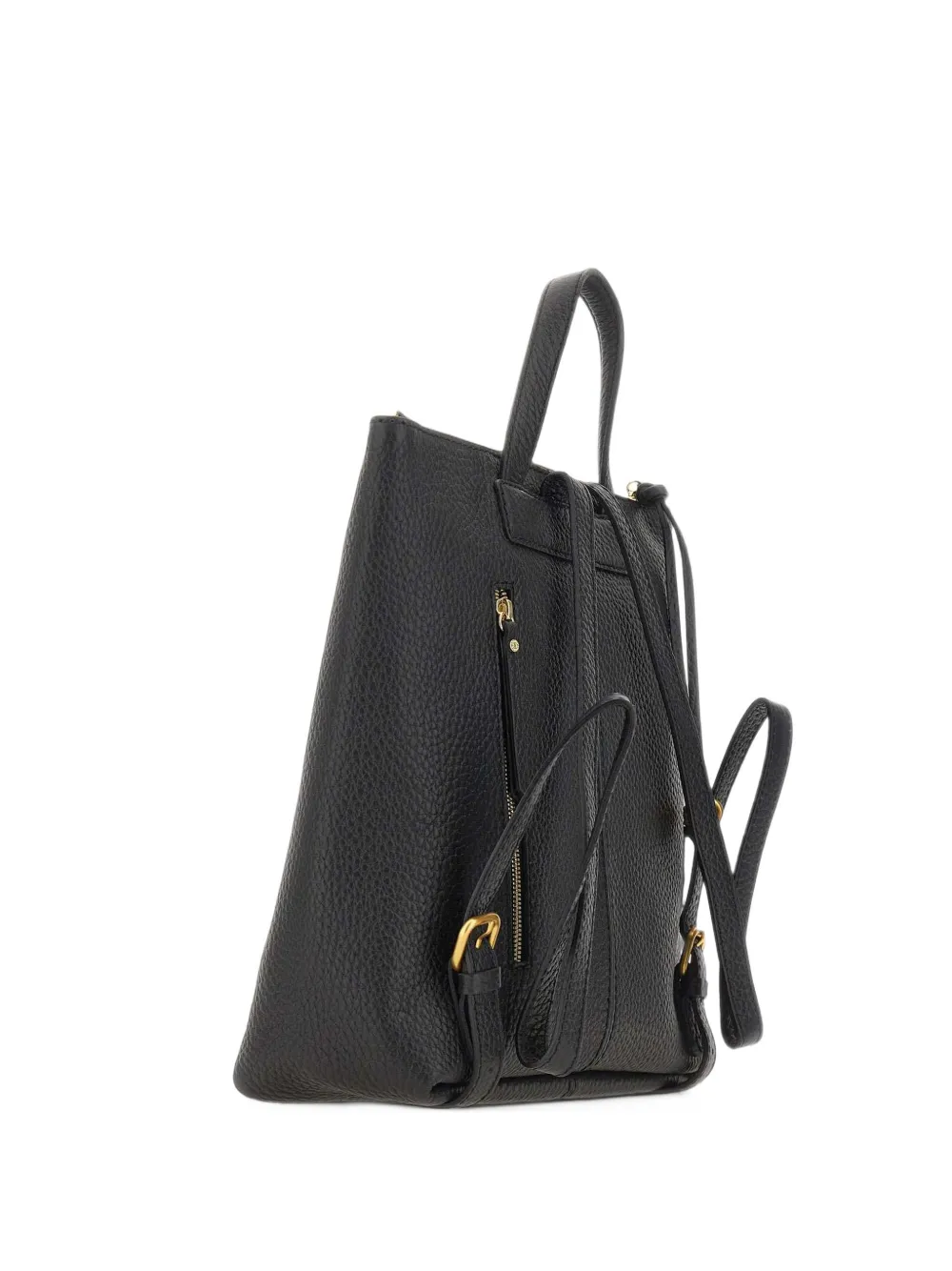GIANNI CHIARINI large Sandra grained leather backpack - Nero
